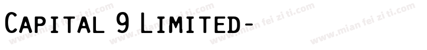 Capital 9 Limited字体转换